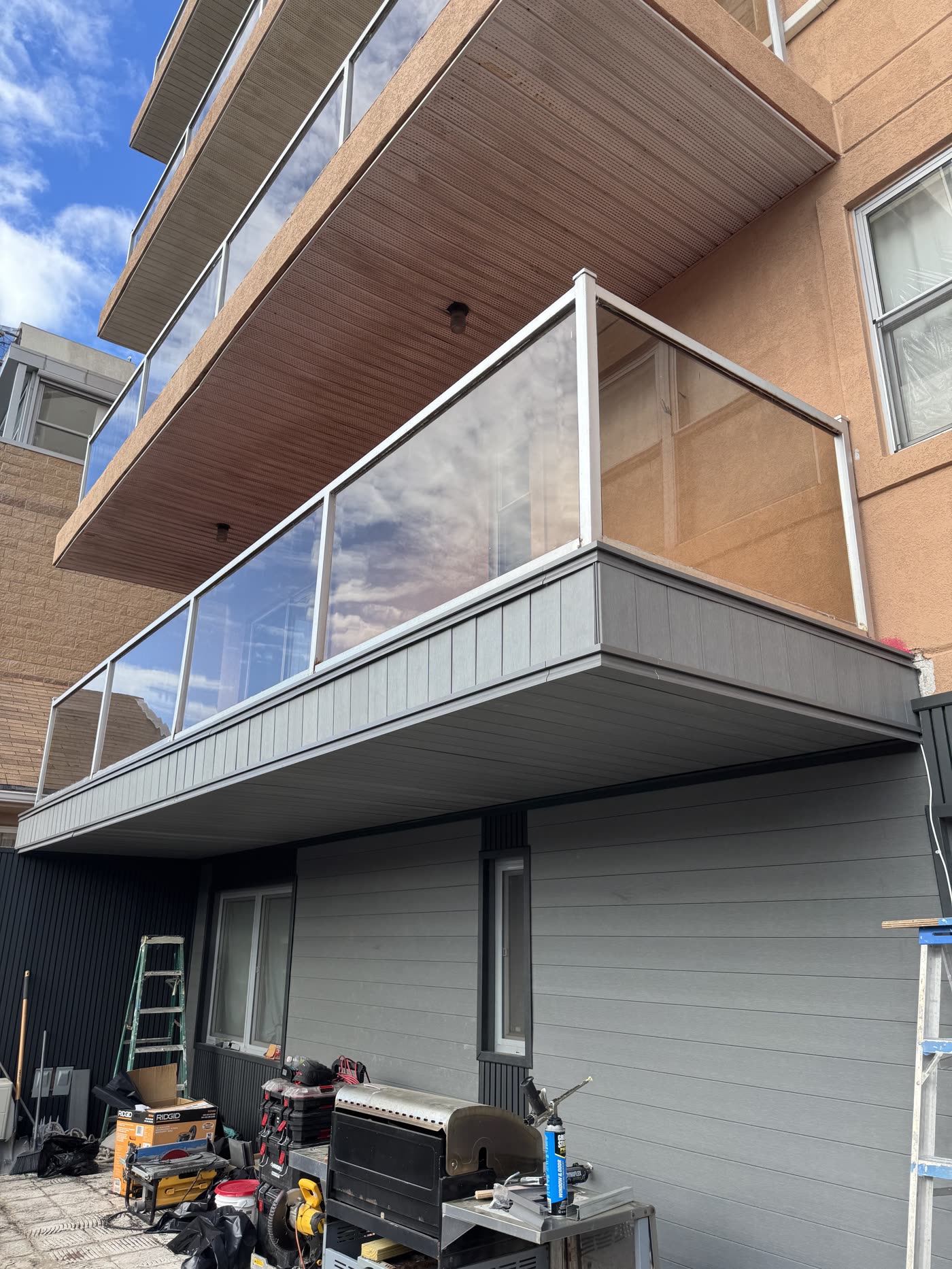 Terrace siding and balcony renovation in Park Slope, Brooklyn